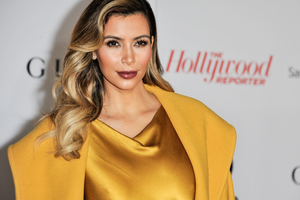 Kim Kardashian has laughed off suggestions that she has groomed her daughter's thick eyebrows.
Photo / Richard Shotwell, AP