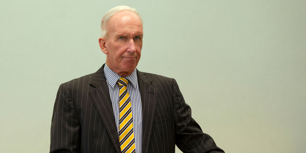 National Finance former director Anthony Banbrook in the dock, during his sentencing at the Auckland High Court, in March 2013. Photo/ Brett Phibbs