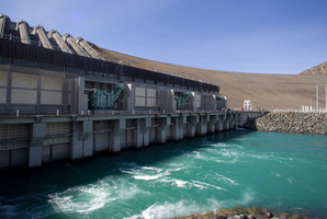 The Benmore power station during a Meridian Energy Waitaki asset tour ahead of its partial asset sale. Photo / Richard Robinson