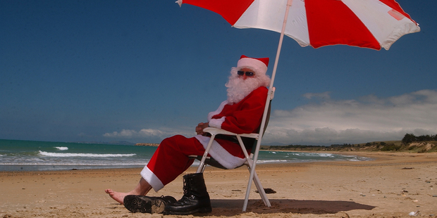 Santa might be needing an umbrella on Christmas Day. Photo / File