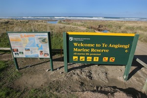 Te Angiangi Marine Reserve. Despite a rumour, there is no 'open fishing day' today, says DoC. Photo / APN