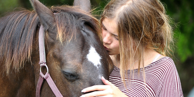 Ashleigh Kearns, 15, was devastated when her horse was taken last week. Photo/Duncan Brown