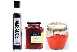 Tamarillo Chutney from Zarbo; Iamsauce from Countdown; Don Pepino pepper and eggplant spread from Farro Fresh. Photos / Supplied.