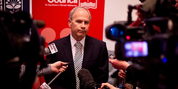 Auckland Council voted to censure Mayor Len Brown rather than carry out a vote of no confidence. Photo / Dean Purcell