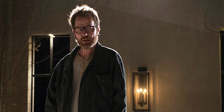 Bryan Cranston playing Walter White in the TV series Breaking Bad.