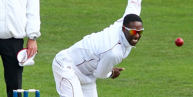 West Indies offspinner Shane Shillingford failed biomechanical tests on the action of his bowling arm. Photo / Getty Images