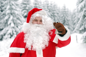 There's plenty of snow at the North Pole for Santa Claus. Photo / Getty Images