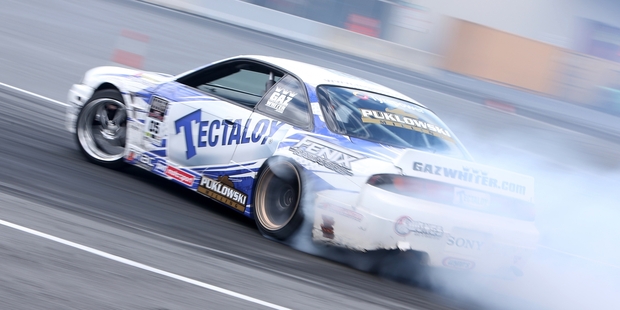 Dargaville's Gaz Whiter was the best finishing Northlander over the weekend, finishing second after crashing his car in the final.Photo/Michael Cunningham