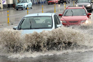 It was slow going on Jetty Street (no, really) for these drivers. Photo / ODT