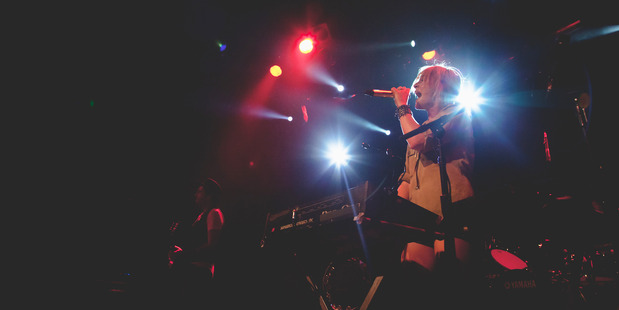 Canadian band Metric, lead by Emily Haines, at the Powerstation. Photo / Michelle Deacon (Outstretched Photography)