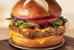 The Pretzel Bacon Cheeseburger.