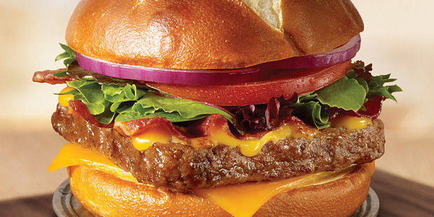 The Pretzel Bacon Cheeseburger.