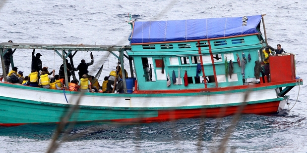 Canberra says asylum seeker arrivals this month are 70% down on the number last December. Photo / AP