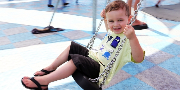 Not all of Northland's kids are playing as safely as this young man. Photo/John Stone