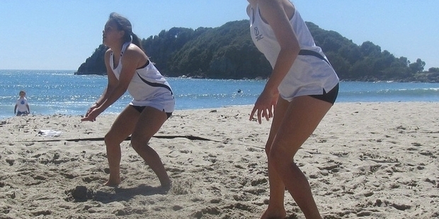 BEACH ACTION: There will be plenty of volleyball action at the Mount Main Beach over the next two days.PHOTO/SUPPLIED