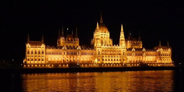 Hungary's impressive parliament buildings on the banks of the Danube. Photo / Justine Tyerman