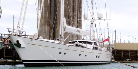 Luxury yacht Ethereal in Auckland. Photo / Chris Gorman