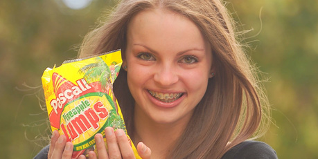 Pineapple lumps are tops for Emily Duncan. Photo / Jason Dorday