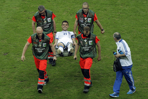 The Fifa substitute rule is a real carry-on. Photo / AP