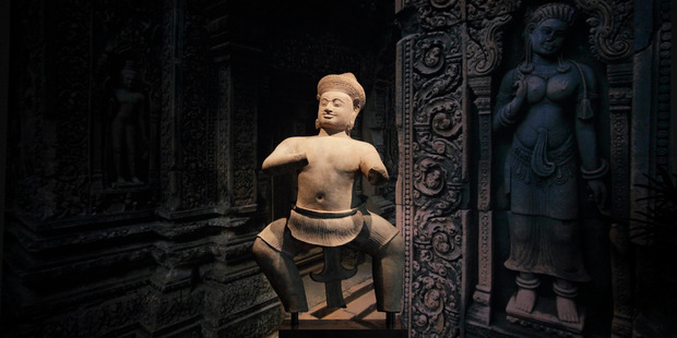 Cambodia's statue of Bhima is on display at the Norton Simon Museum in Pasadena, California. Photo / AP