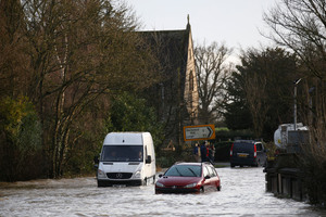A severe winter storm has caused major travel problems in Britain. Photo / AP