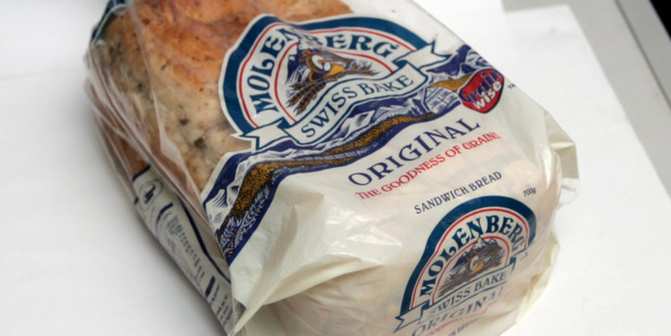 Molenberg sliced bread. Molenberg is among brands marketed by Goodman Fielder. Photo / HOS