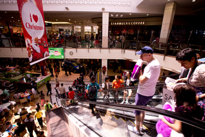 Boxing Day madness as thousands of people do their shopping at St Lukes Mall. Photo / Dean Purcell.