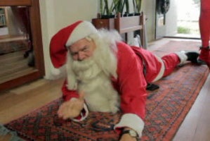 A still from ACC's video warning of Christmas dangers.