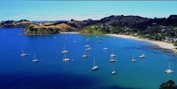 Rumour had it Brangelina and their six kids were seen getting off a superyacht in Waiheke.