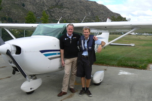 Air Milford father and son aviation duo, Hank Sproull (left) and Antony Sproull. Photo / supplied