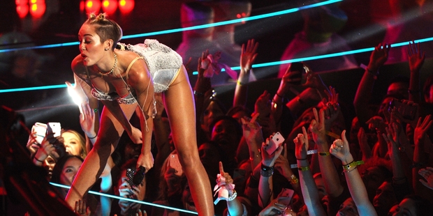 Miley Cyrus helped 'twerk' become a word in the Oxford English Dictionary. Photo / AP