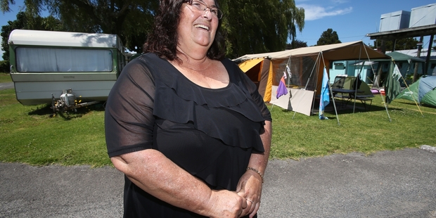 BRAVE: Silver Birch Holiday Park manager Richie Robin will open up her business to more than 200 under 25 year olds this week.PHOTO/JOEL FORD