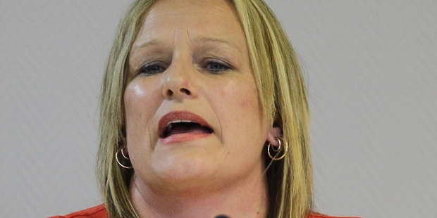Lee-Anne Cartier gives evidence during the trial.