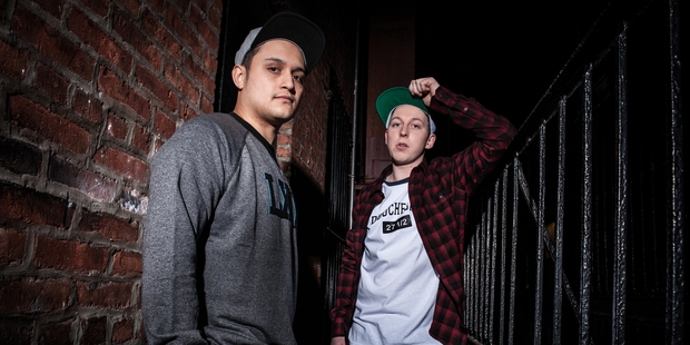 Jesse Cooper (left) and Harley Rayner love New York but have found it a huge learning curve.