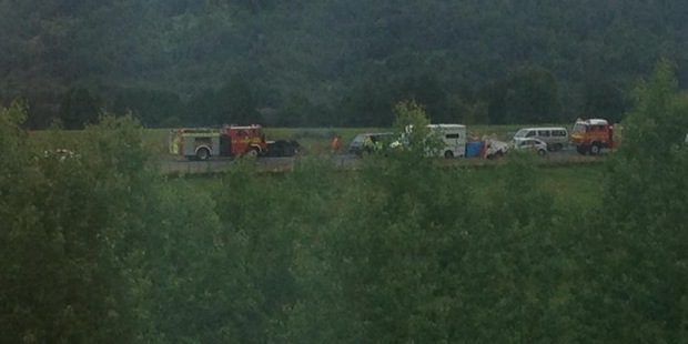 A baby died following a crash on SH4 in Owhango. Photo / Lloyd Mason