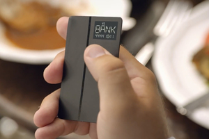 All forms of payment will be combined into one slim card permanently linked to your phone for security.