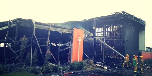 Emergency services were called to Pumice cafe on Church Road just after 7am. Photo / Facebook
