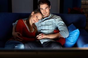 Cuddle up with food, wine and a romantic flick.Photo / Thinkstock Cuddle up with food, wine and a romantic flick.Photo / Thinkstock