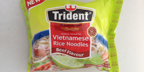 Vietnamese Rice Noodles Beef Flavour. $0.97 per 55g. Photo / Supplied