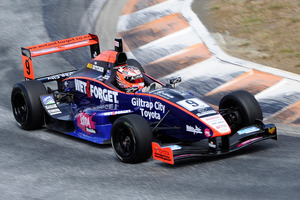 Mitch Evans won two races at Hampton Downs including the New Zealand Motor Cup. Picture / Geoff Ridder