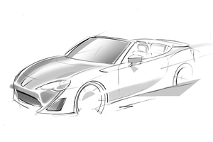 The Toyota FT-86 Open will be unveiled at the Geneva International motor show in March. Photo / Supplied