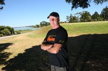 Keywella Drive resident Max Byrnes on the Manukau golf course that is earmarked for development. Photo / Chris Gorman