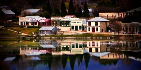 Cromwell Old Town is on the shores of Lake Dunstan. Photo / Kelvin Reid