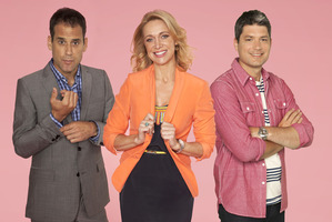Seven Sharp presenters (from left) Greg Boyed, Ali Mau and Jesse Mulligan. Photo / APN