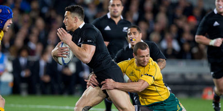 Wallaby star Quade Cooper makes his ring debut this week while the fickle Sonny Bill Williams. Photo / Sarah Ivey