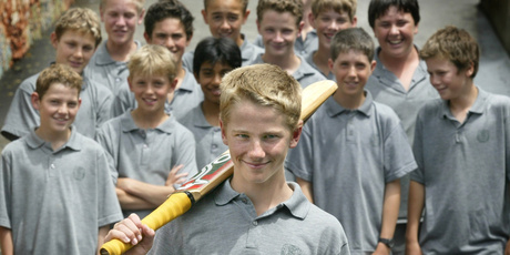 Photo recall: Future Black Caps teammates due to meet in finals of national primary schools' cricket contest. Photo /Bay of Plenty Times