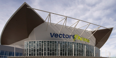 The stylish Vector Arena near Auckland's Waterfront was one of Mainzeal's most troubled jobs, particularly the roof area. It lost $20 million building that multipurpose venue. Photo / NZPA