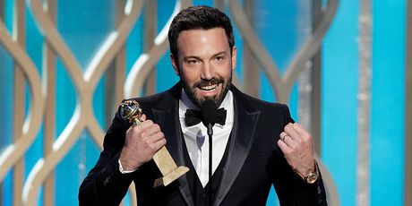 Ben Affleck at the Golden Globe awards. Photo/AP