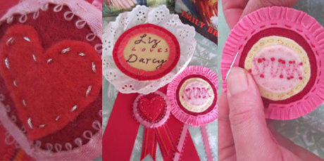 Sew a special message for your Valentine. Photo / Supplied Sew a special message for your Valentine. Photo / Supplied