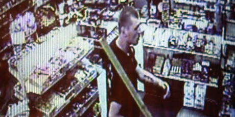 The offender was caught on the in-store cameras. Photo / Supplied